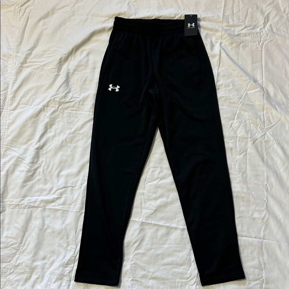 Under Armour Mens Black Fleece Sweatpants size Small NWT